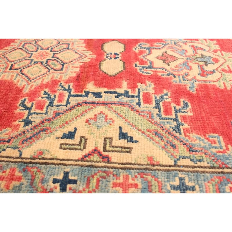 Hand-knotted Finest Gazni Copper, Cream Wool Rug - 4'11 x 6'1/4'11" x 6'1"