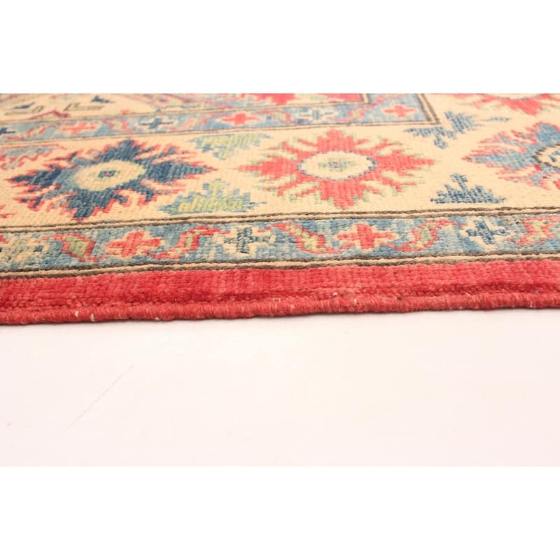 Hand-knotted Finest Gazni Copper, Cream Wool Rug - 4'11 x 6'1/4'11" x 6'1"