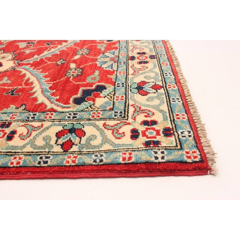 Hand-knotted Finest Gazni Copper Wool Rug - 2'8" x 9'4" Runner/2'8 x 9'4