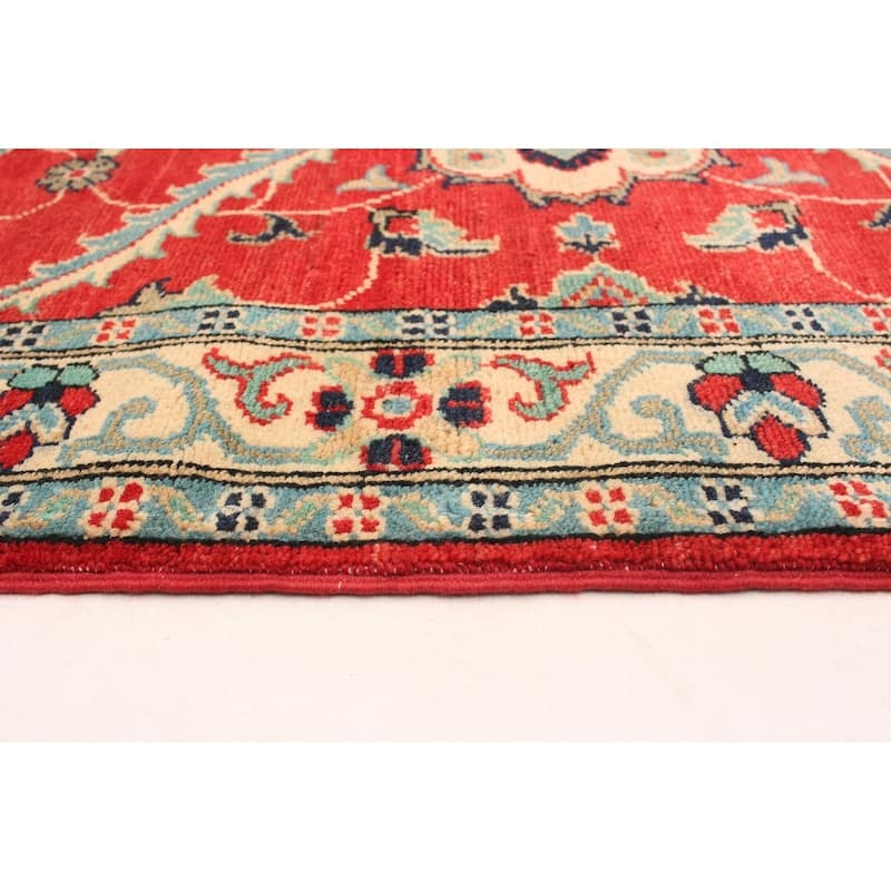 Hand-knotted Finest Gazni Copper Wool Rug - 2'8" x 9'4" Runner/2'8 x 9'4