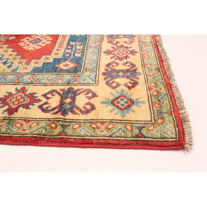 Hand-knotted Finest Gazni Copper Wool Rug - 4'11" x 6'5"/4'11 x 6'5
