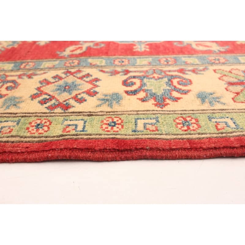 Hand-knotted Finest Gazni Red Wool Rug - 5'1 x 6'7/5'1" x 6'7"
