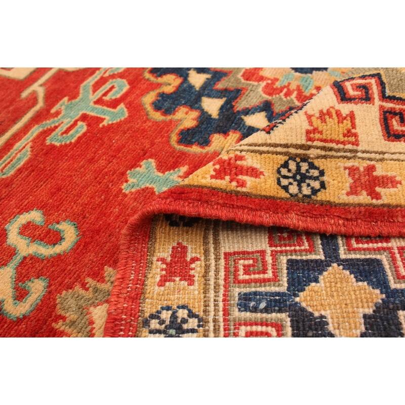 Hand-knotted Finest Gazni Copper Wool Rug - 4'10 x 6'3/4'10" x 6'3"