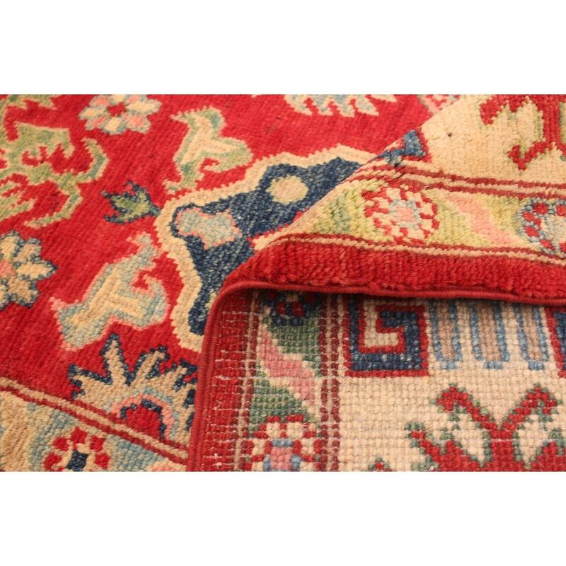 Hand-knotted Finest Gazni Red Wool Rug - 5'2 x 7'4/5'2" x 7'4"
