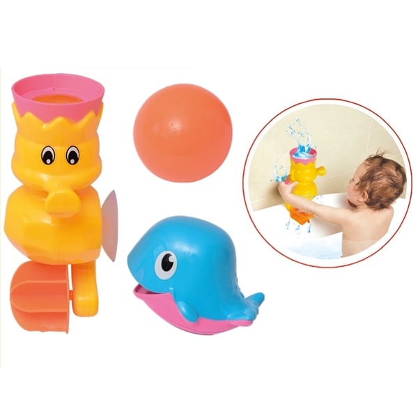 whale waterfall bath toy
