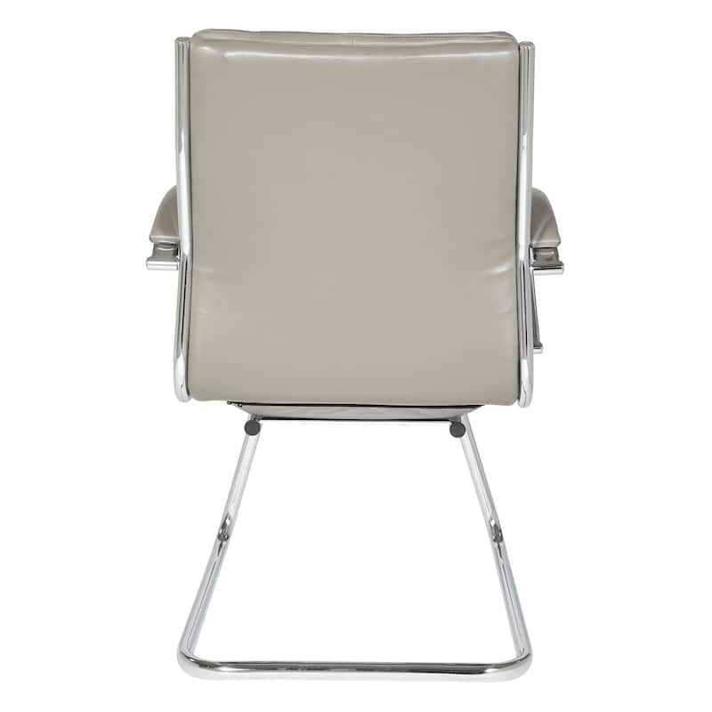 Mid Back Faux Leather Vistor's Chair