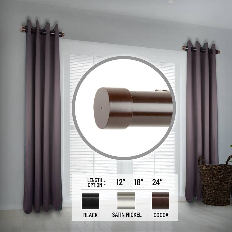 InStyleDesign Hood 1.5" Side Curtain Rod - Set of 2
