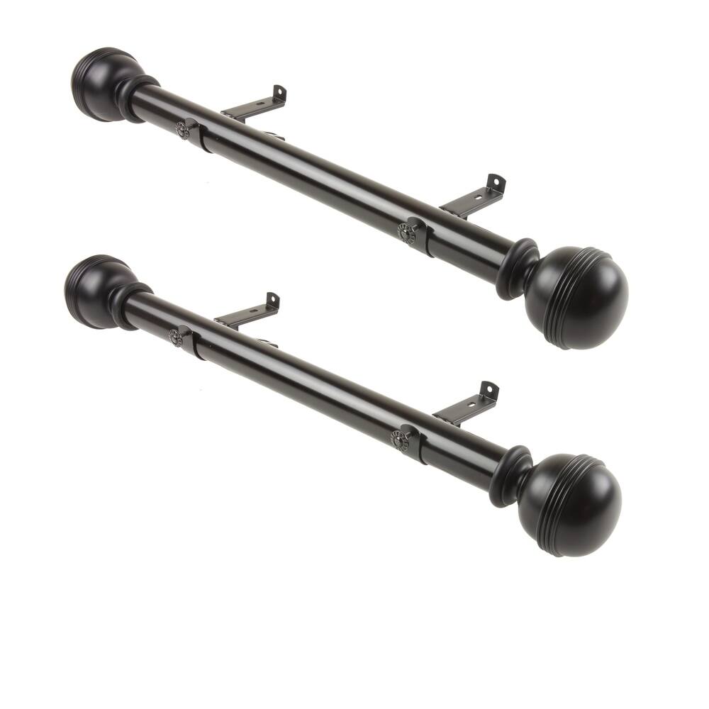 InStyleDesign Jupiter 1.5" Side Curtain Rod - Set of 2