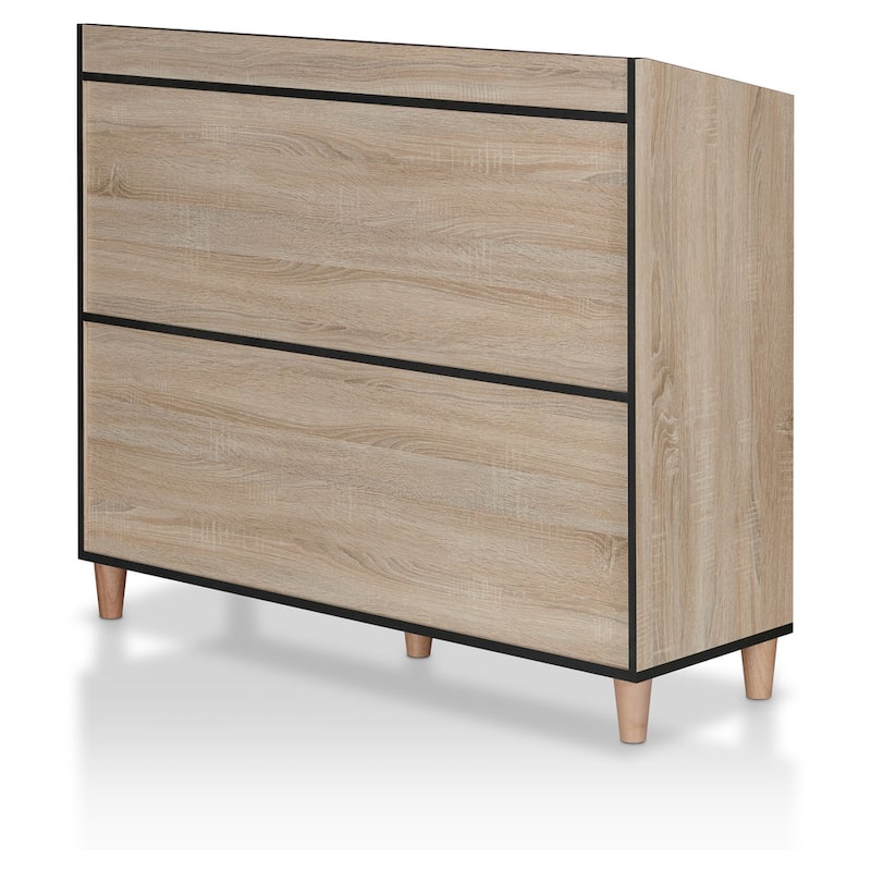 Carson Carrington Vinkol Modern Natural Oak 7-shelf Dining Buffet Server