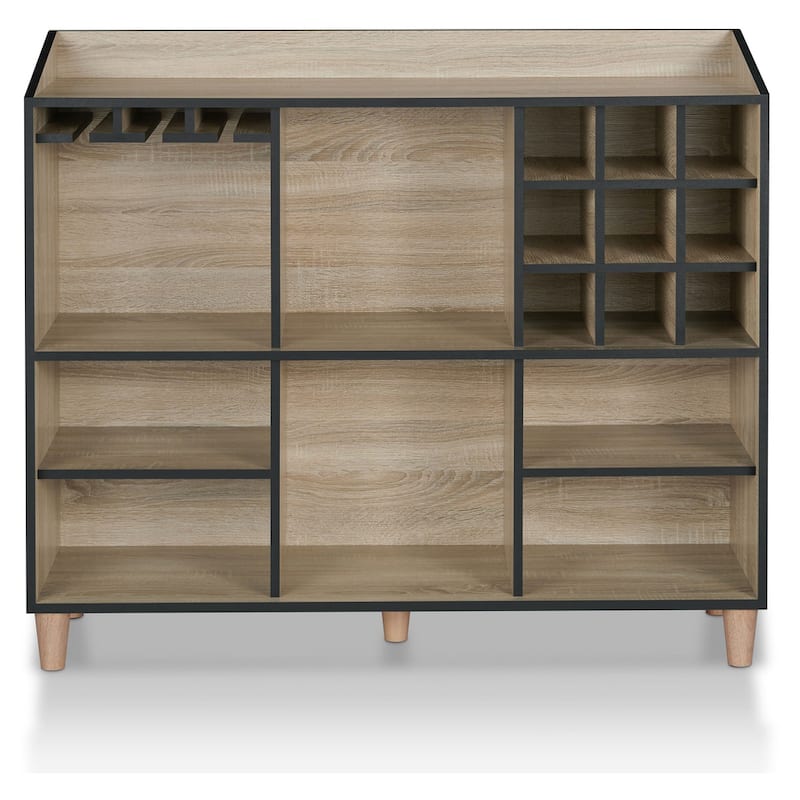 Carson Carrington Vinkol Modern Natural Oak 7-shelf Dining Buffet Server