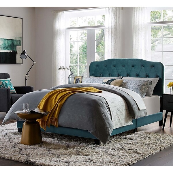 Teal headboard king hotsell