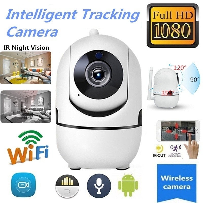 1080P Wireless Smart IP WiFi HD IR PTZ Home Security Camera 2 Way Audio Monitor