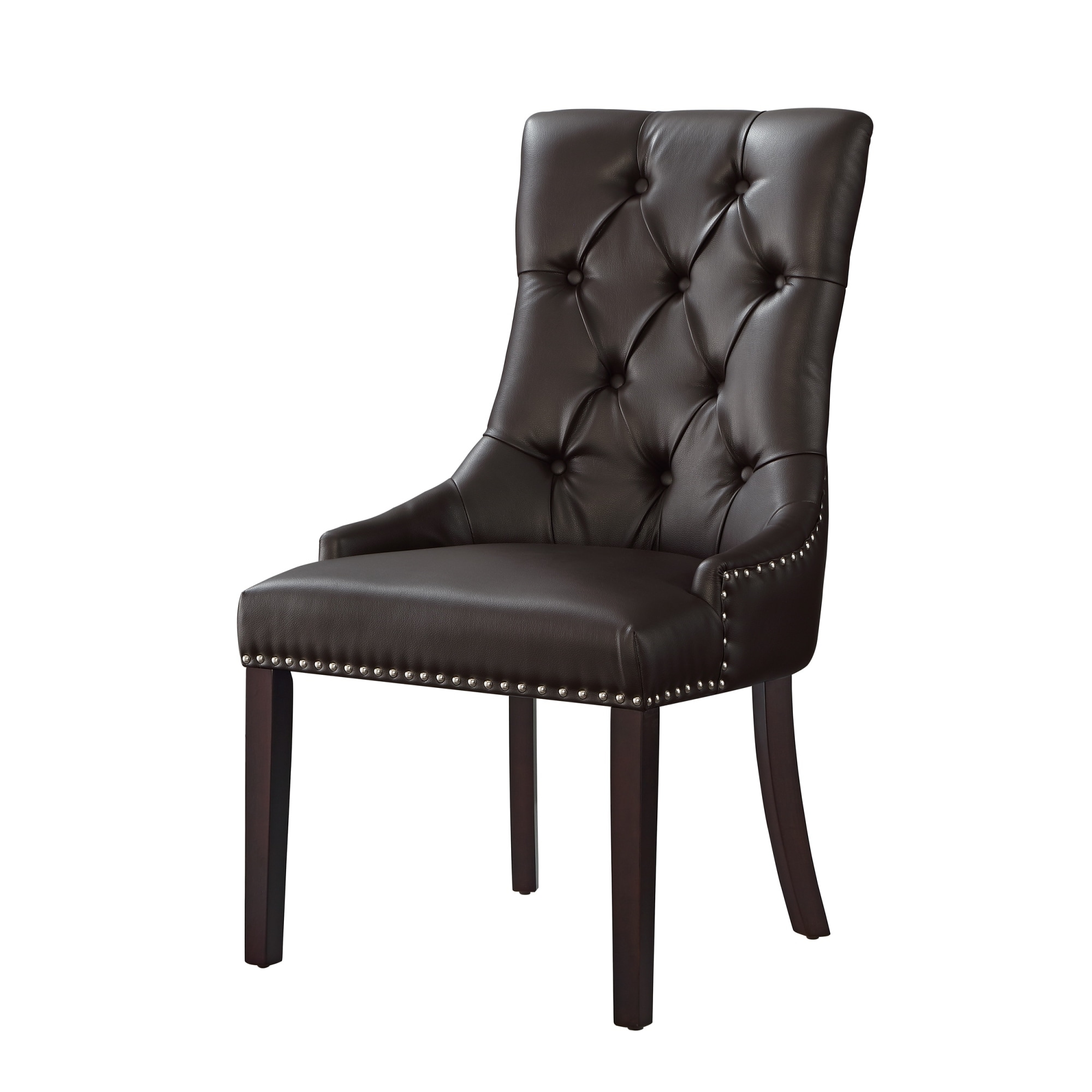 leather dining chairs with nailhead trim