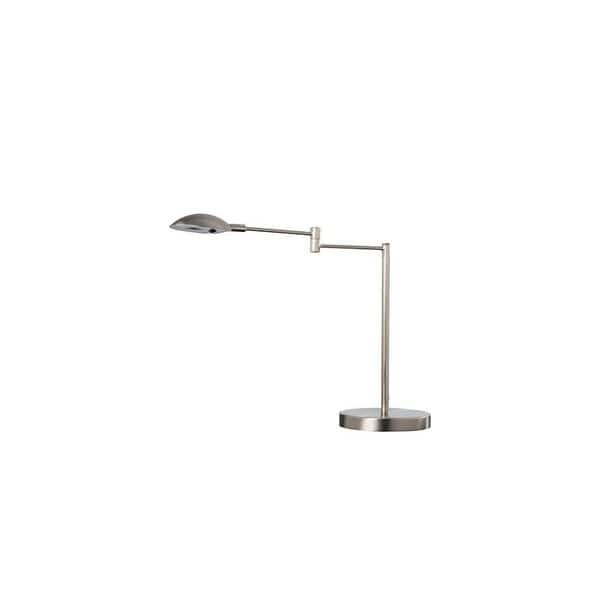 januari Uitwisseling Nieuwsgierigheid Luna LED Swing Arm Satin Metal Desk Lamp 15.75 In. - On Sale - Overstock -  28249262