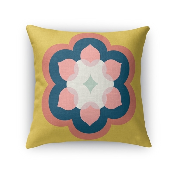 MODERN BLOOM GOLD Accent Pillow By Kavka Designs