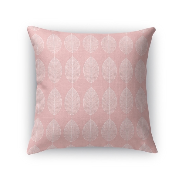 LEAF KEEF LIGHT PINK Accent Pillow By Kavka Designs