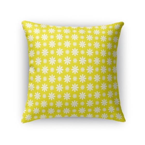 FLOWER SHOWER YELLOW Accent Pillow By Kavka Designs