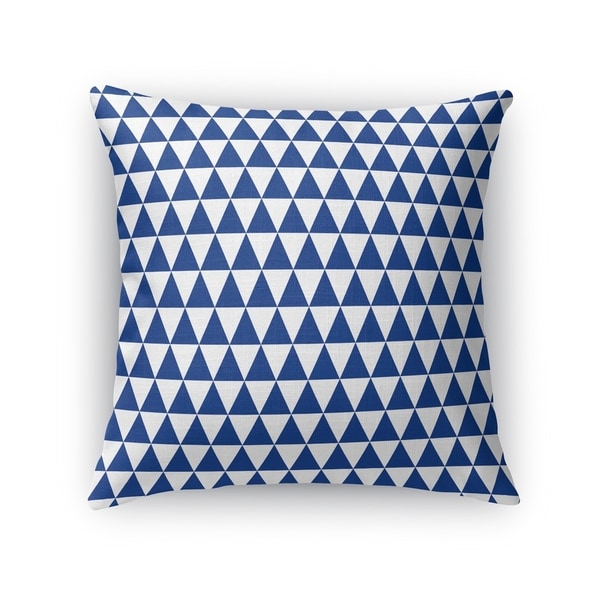 TRIANGLE MAZE BLUE Accent Pillow By Kavka Designs
