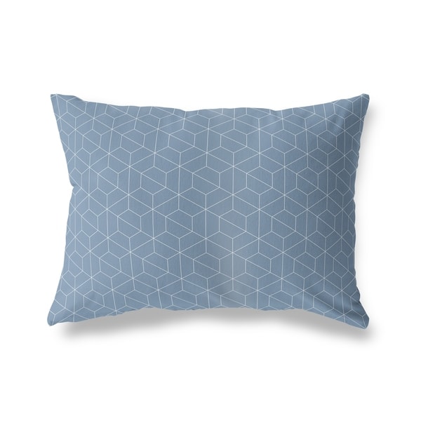 Brielle Home Soft Velvet Square Navy 18 in. x 18 in. Throw Pillow, Blue