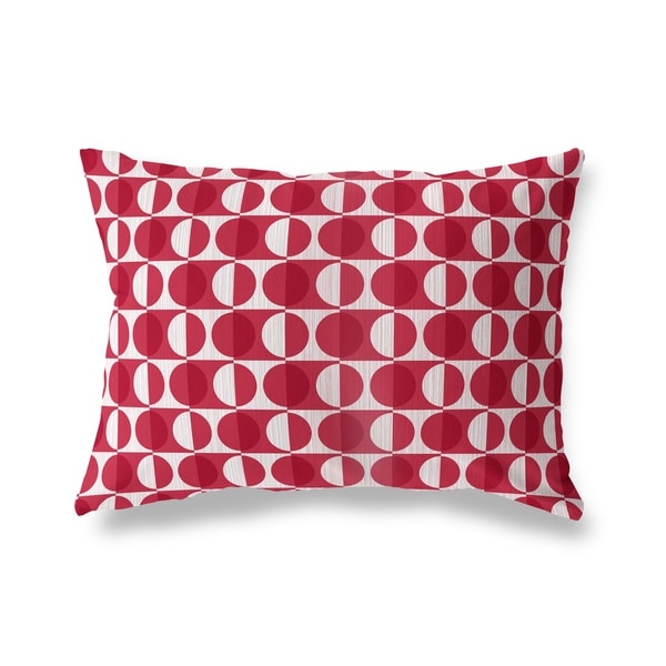MOD SQUAD RED Lumbar Pillow By Kavka Designs