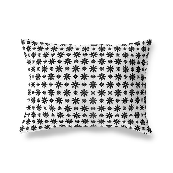 FLOWER SHOWER WHITE Lumbar Pillow By Kavka Designs
