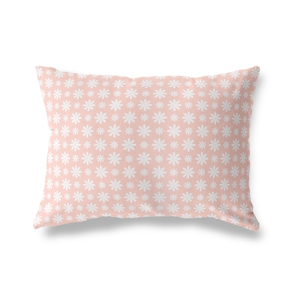 FLOWER SHOWER BLUSH Lumbar Pillow By Kavka Designs