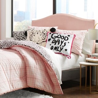 Betsey Johnson Betseys Plaid Cotton 3 Piece King Size Comforter Set (As ...