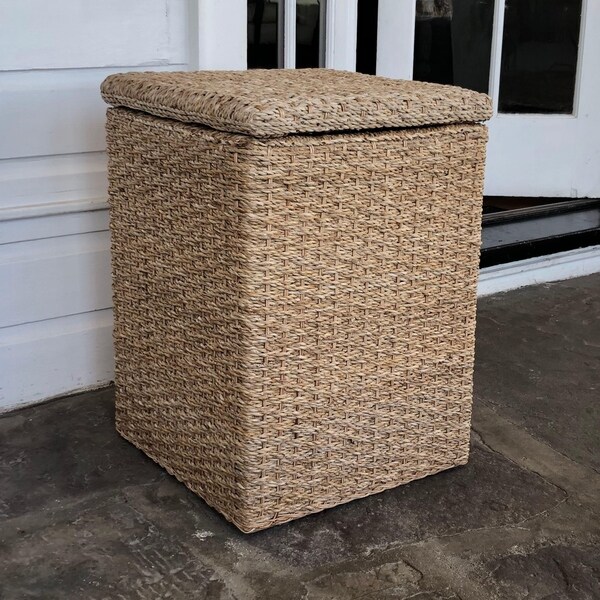 Handmade Wicker Banana Leaf Floor Basket (Nicaragua)