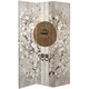preview thumbnail 2 of 2, Handmade 6' Double Sided Asian Lock Canvas Room Divider