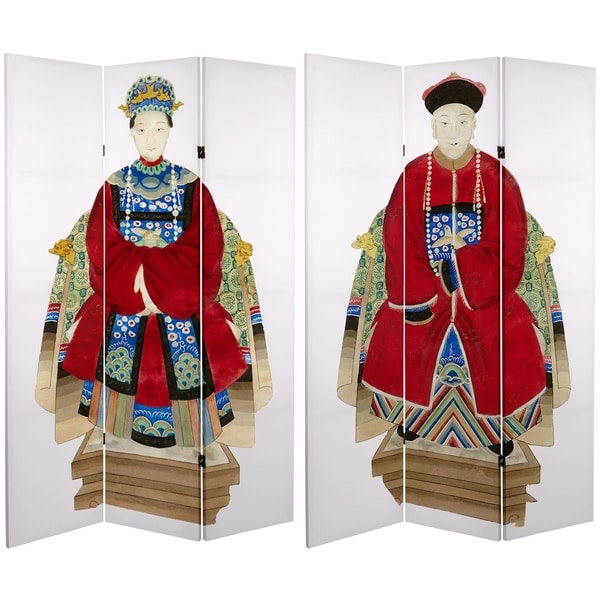 Handmade 6' Canvas Chinese Emperor Room Divider