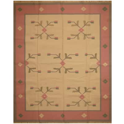 Handmade Wool Kilim (India) - 8' x 10'