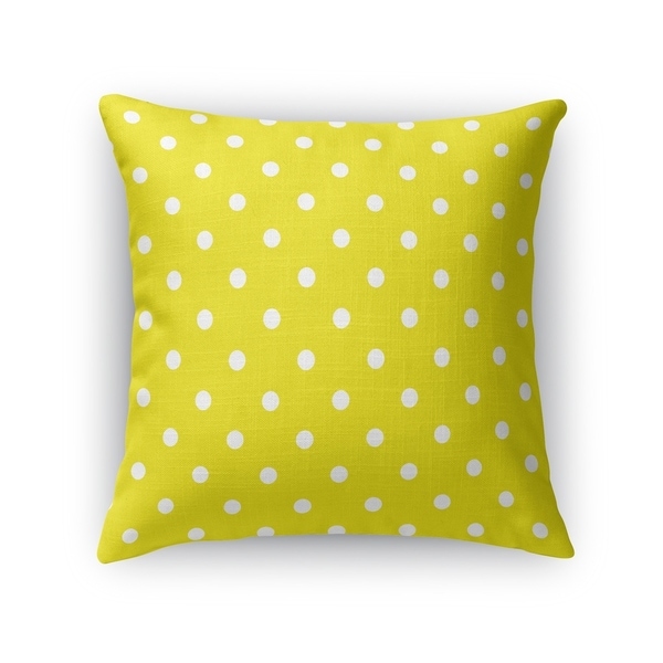 POLKA DOTS YELLOW Accent Pillow By Kavka Designs