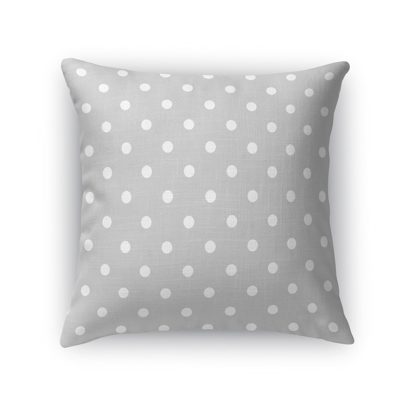 POLKA DOTS GREY Accent Pillow By Kavka Designs - Bed Bath & Beyond ...