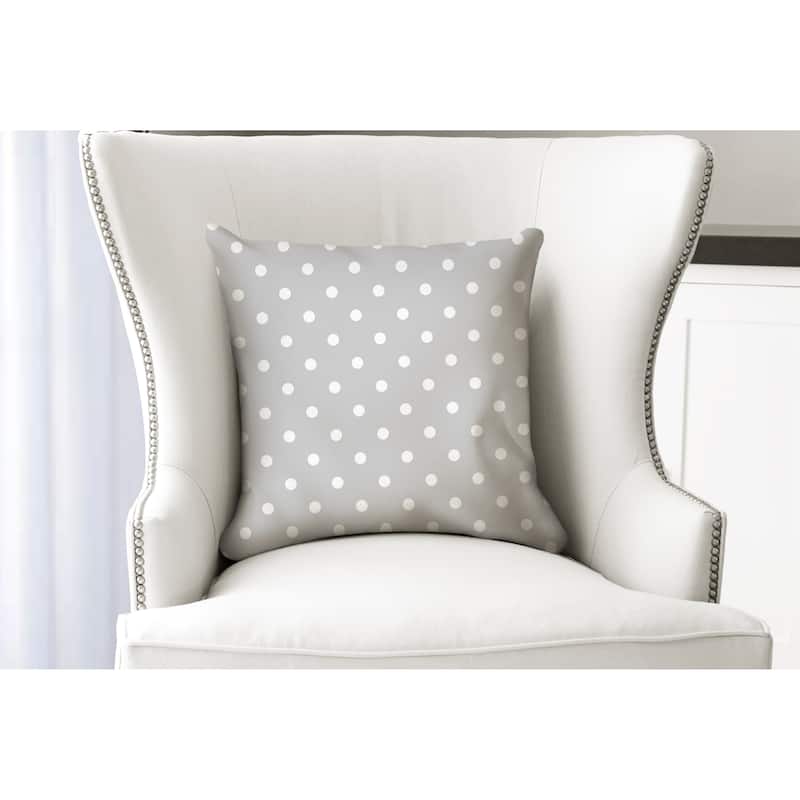 POLKA DOTS GREY Accent Pillow By Kavka Designs - Bed Bath & Beyond ...