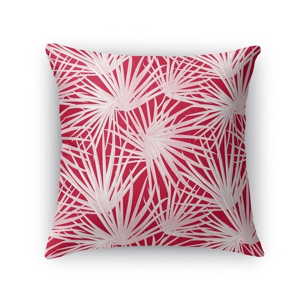 PALM BALM RED Accent Pillow By Kavka Designs