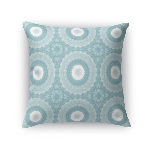 SHELL MANDALAS TEAL Accent Pillow By Kavka Designs