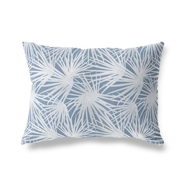 PALM BALM BLUE Lumbar Pillow By Kavka Designs