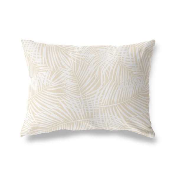 PALM PLAY OATMEAL Lumbar Pillow By Kavka Designs