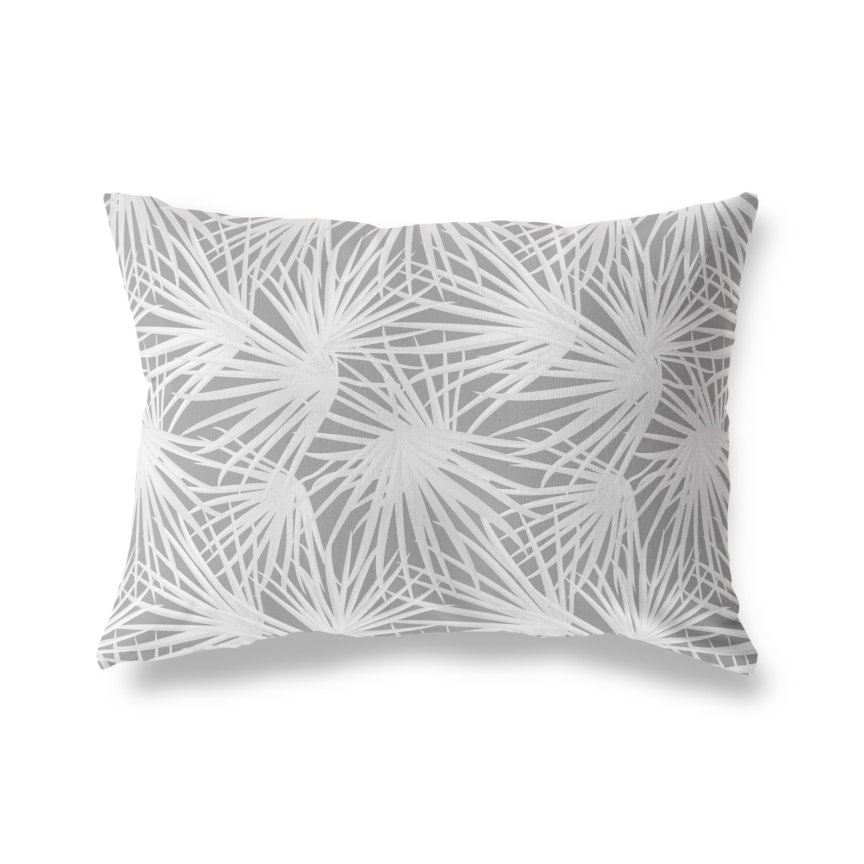 charcoal grey lumbar pillow