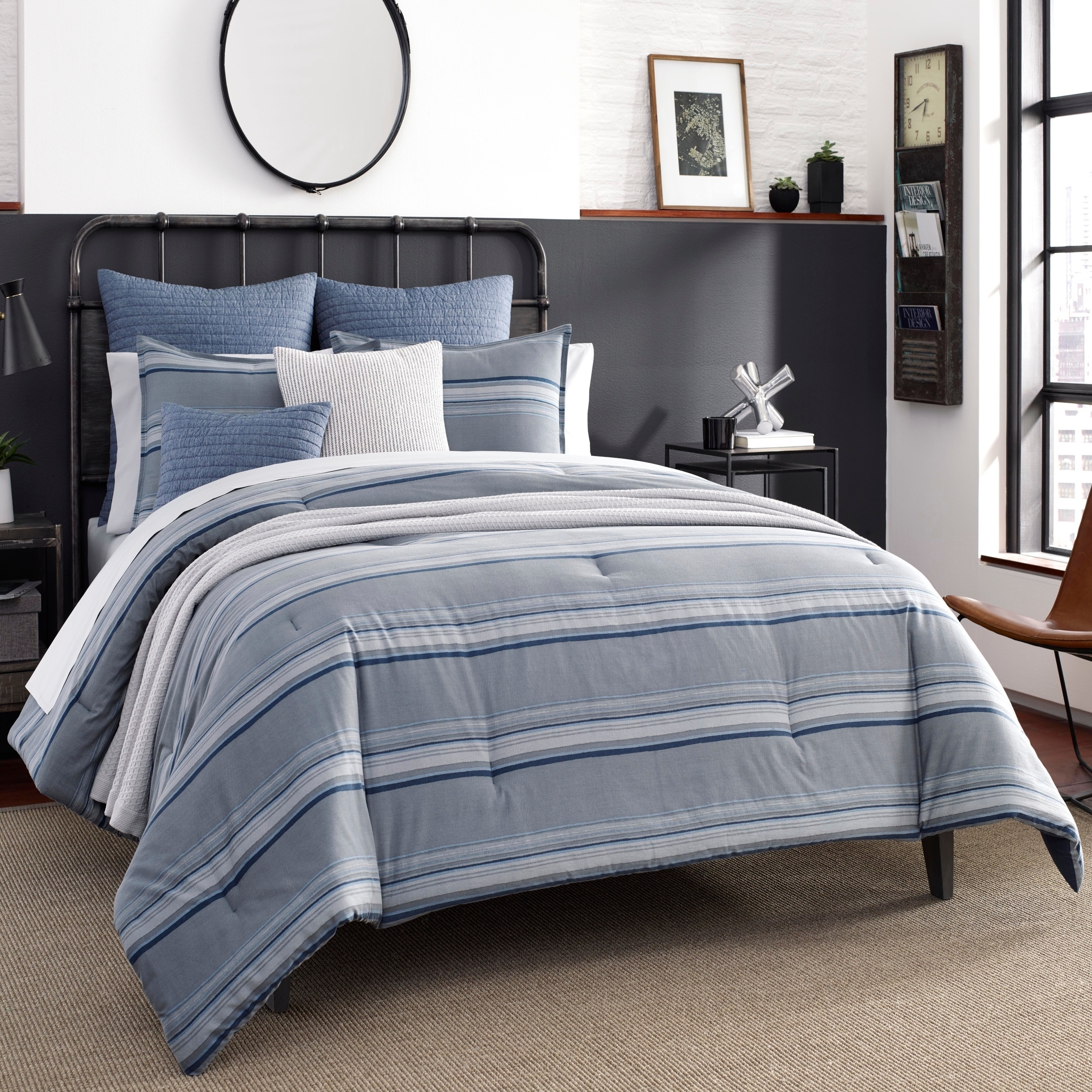 Shop Nautica Jeans Co Eastbury Grey Cotton Duvet Cover Set On