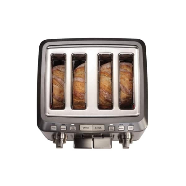 Farberware Stainless Steel Dual Control Digital 4 Slice Toaster 