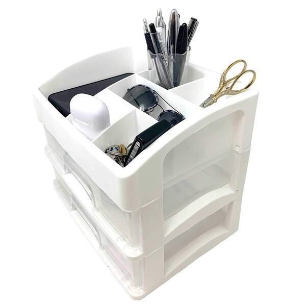 Shop Organizer 2 Drawer Plastic Shelving Storage Solution