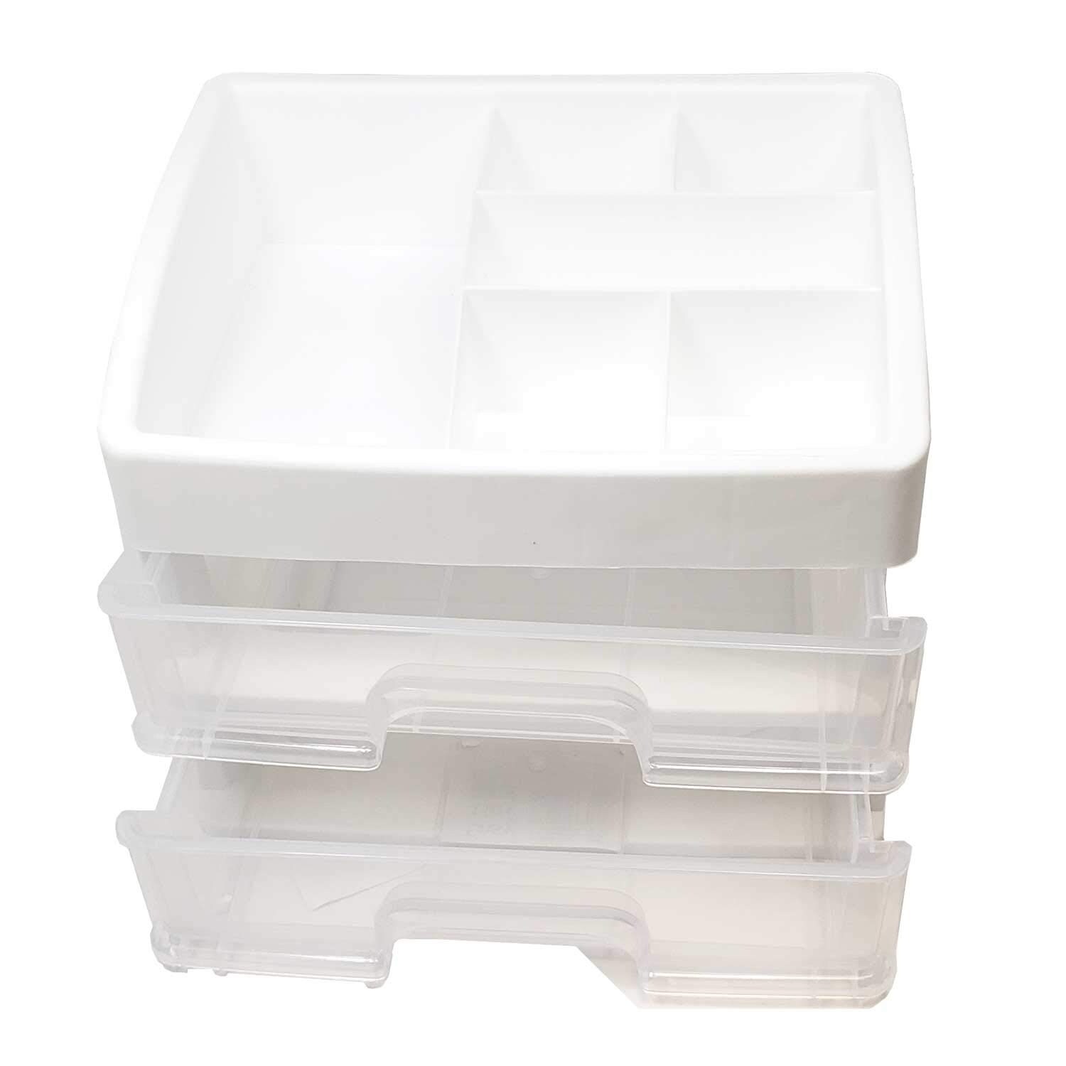 Shop Organizer 2 Drawer Plastic Shelving Storage Solution