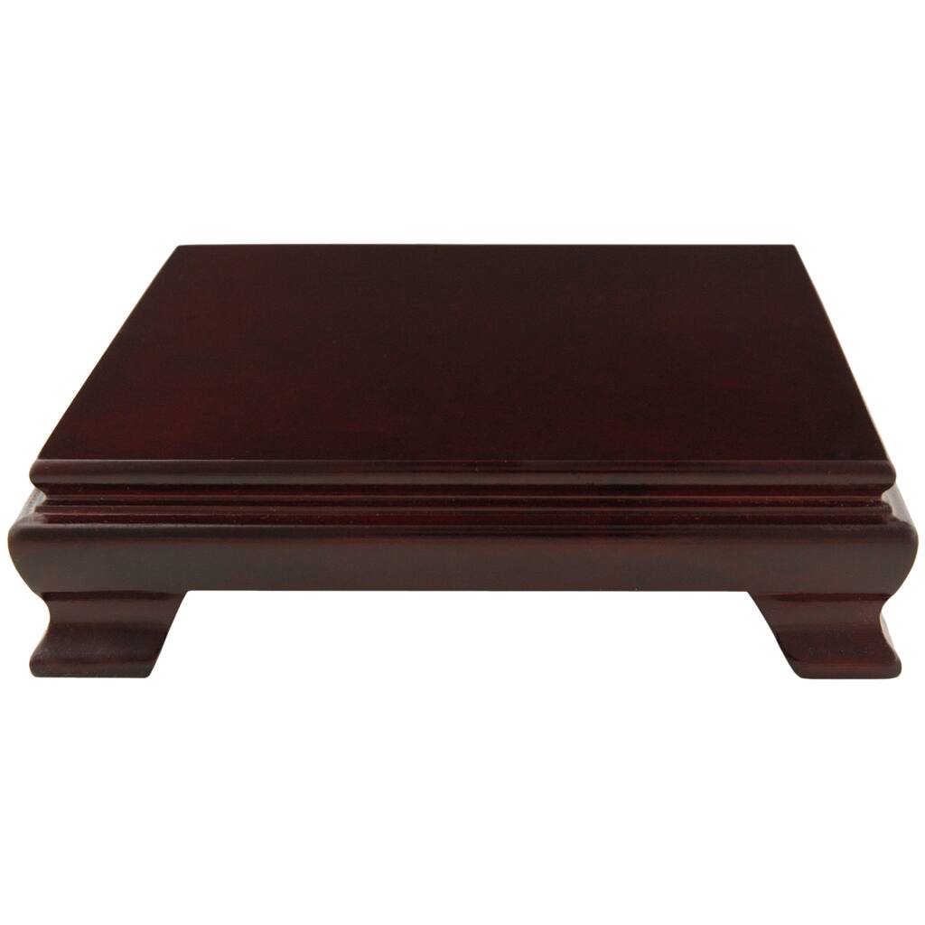 Rosewood Square Base Stand - 6 in. - 6"
