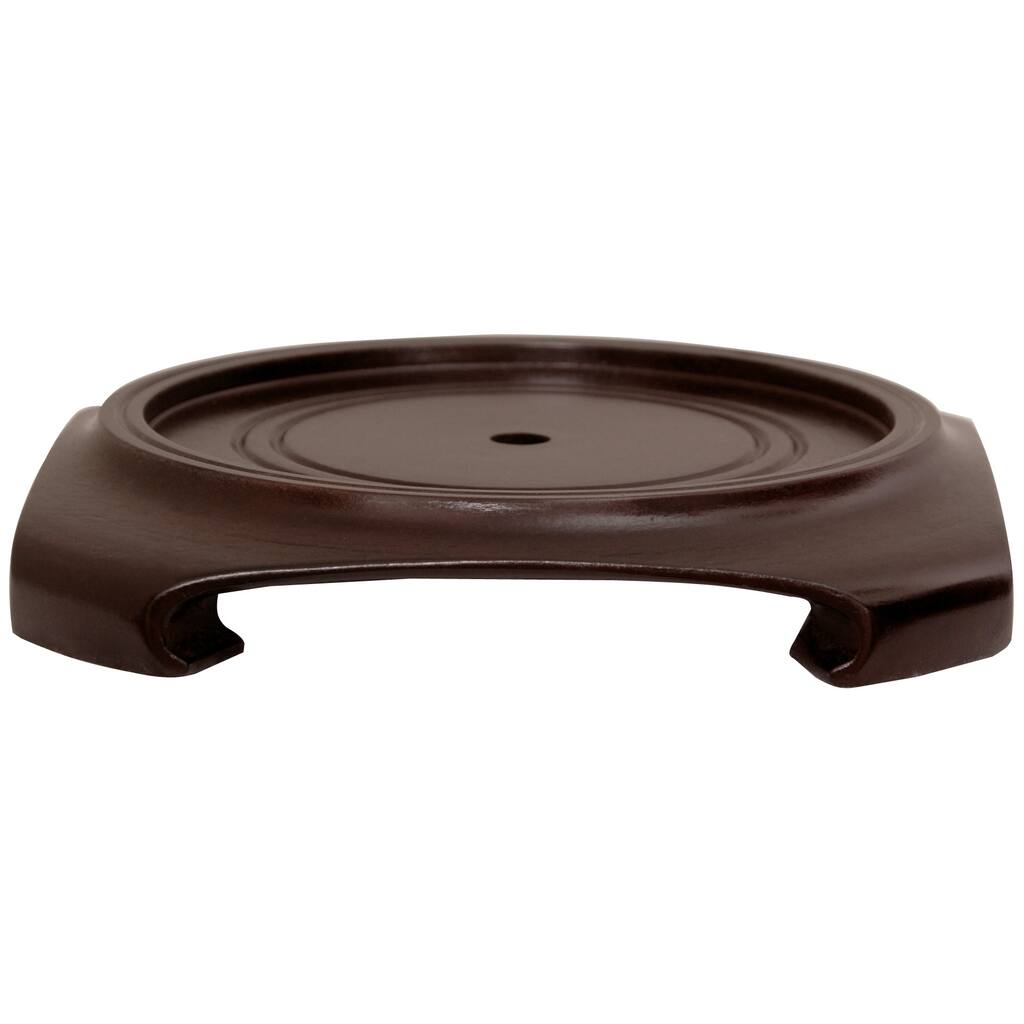 Rosewood Vase Stand - (Size 5 in. Base Diameter) - 5"