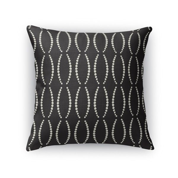 BEADS BLACK Indoor|Outdoor Pillow By Kavka Designs