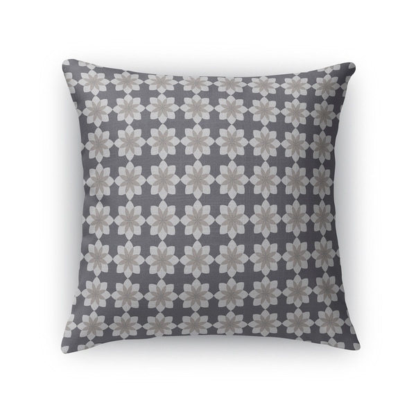 FLOWERETTE GREY Indoor|Outdoor Pillow By Kavka Designs