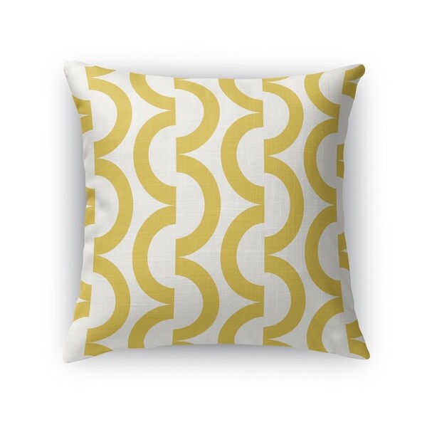GEOWAVES GOLD Indoor|Outdoor Pillow By Kavka Designs