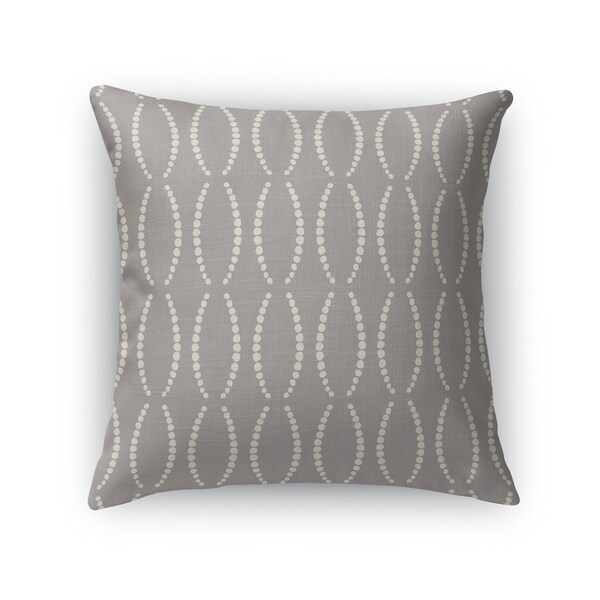 BEADS LIGHT GREY Indoor|Outdoor Pillow By Kavka Designs