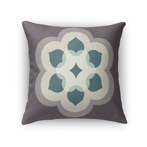 MODERN BLOOM ASH Indoor|Outdoor Pillow By Kavka Designs